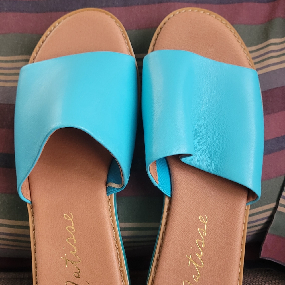 Matisse Vibrant Blue Slide Sandals